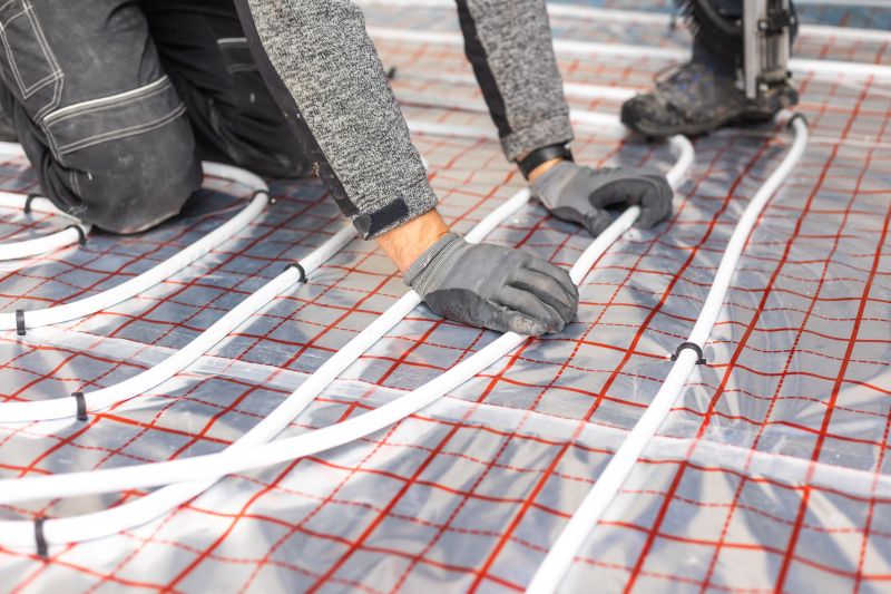 Heated Floor Tile Installation